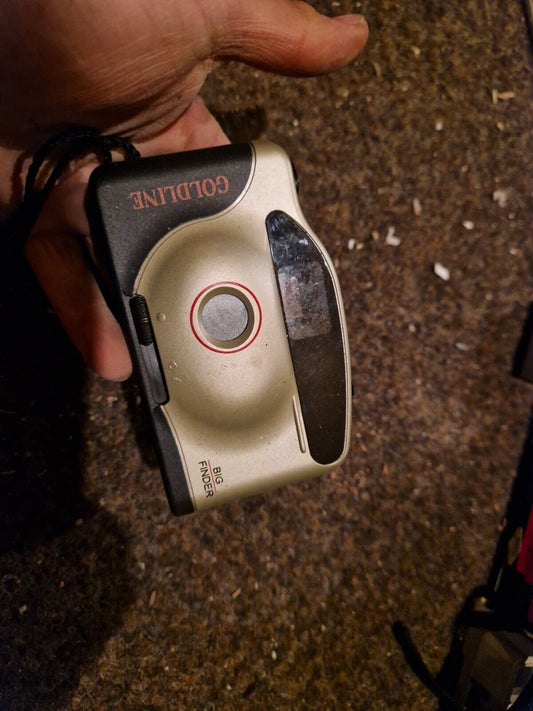 Vintage 1990's Goldline Big Finder Camera 35mm Film Camera & Strap